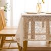 French Hollow White Lace American Rural Nordic Rectangular Tablecloth Picnic Cloth Photo Background Cloth Cover Cloth