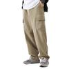 Overalls men's spring and autumn new ins trendy brand loose cotton casual pants fashionable multi-pocket straight trousers