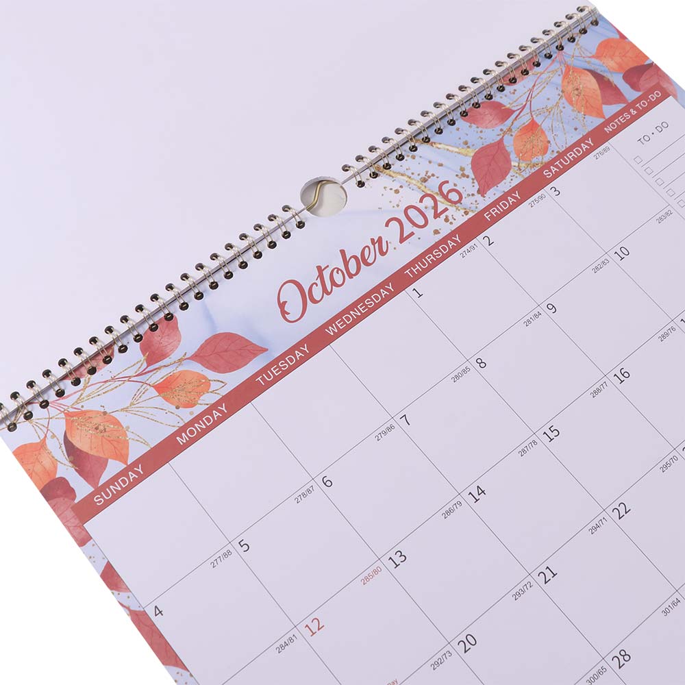 Monthly Layout Wall Calendar Spacious Hanging Calendar 18-Month Calendar  Family Planning
