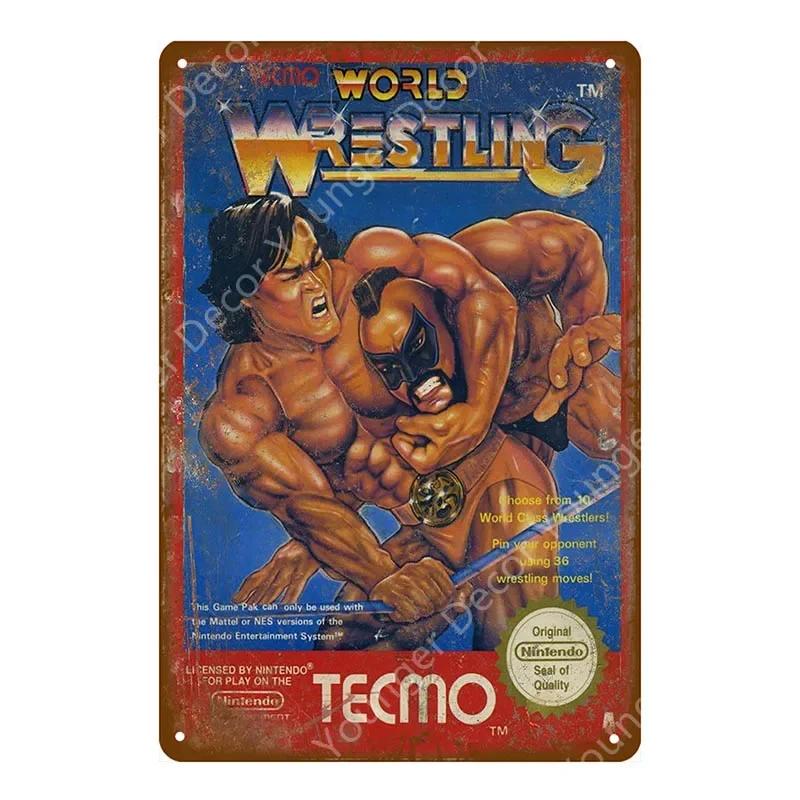 Anime Video Game Role Tin Sign Playroom Bedroom Wall Painting Plate Shabby Metal Signs Decor Vintage Art Decorative Wall Plaques