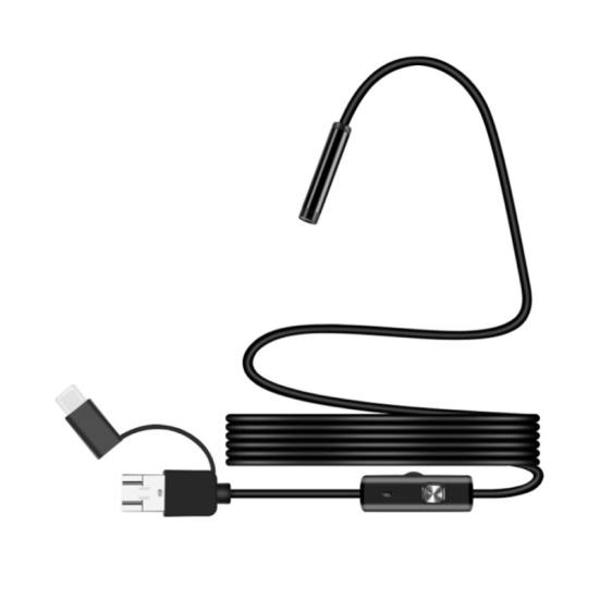 1/2/5m Micro USB Endoscope Inspection Camera Type-C Waterproof for Android Phone