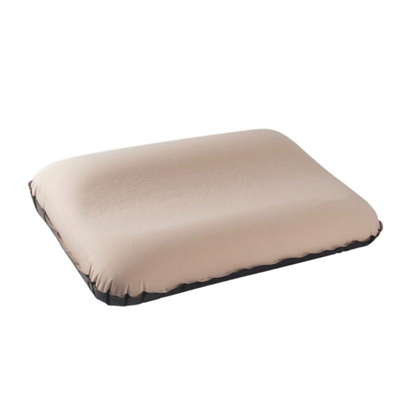 Auto Inflating Travel Pillows 3D High Resiliences Sponges Ergonomic For Camping Hiking Office