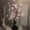 1Pc Table Tree Night Light USB/Battery Powered Touch Switch Artificial Bonsai Cherry Blossom Desktop Tree LED Lamp Light Decoration