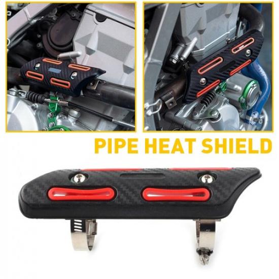 Červený kryt tepelného štítu trubky Chránič Pro Yamaha Beta Suzuki Honda Kawasaki