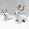 Simulated Animals Sika Deer Christmas Reindeer Gifts Deer Elk Christmas Deer Decorations Plush Doll Ornaments
