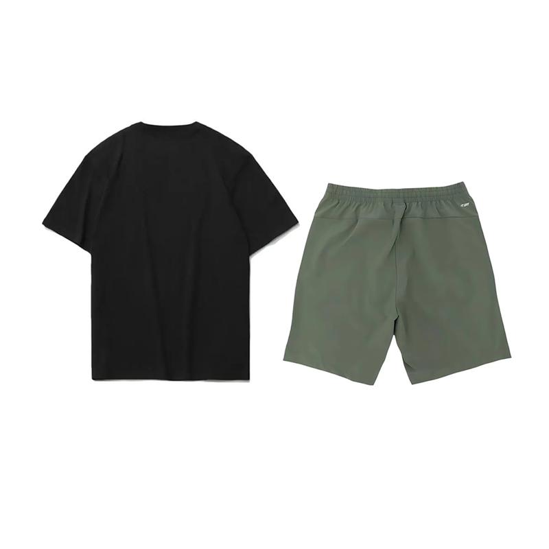 Li Ning Rundhals-Pullover Logo Buchstaben-Print Locker Bequem Vielseitig Lässig Sportanzug Unisex-Anzug AHST791-1+YKSV147-1