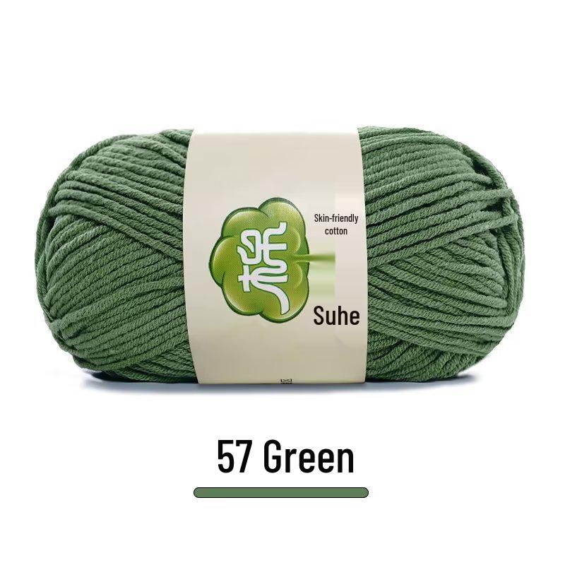 Suhe 5-Ply Combed Cotton Yarn for Children's Hand-Knitted Dolls & Blankets