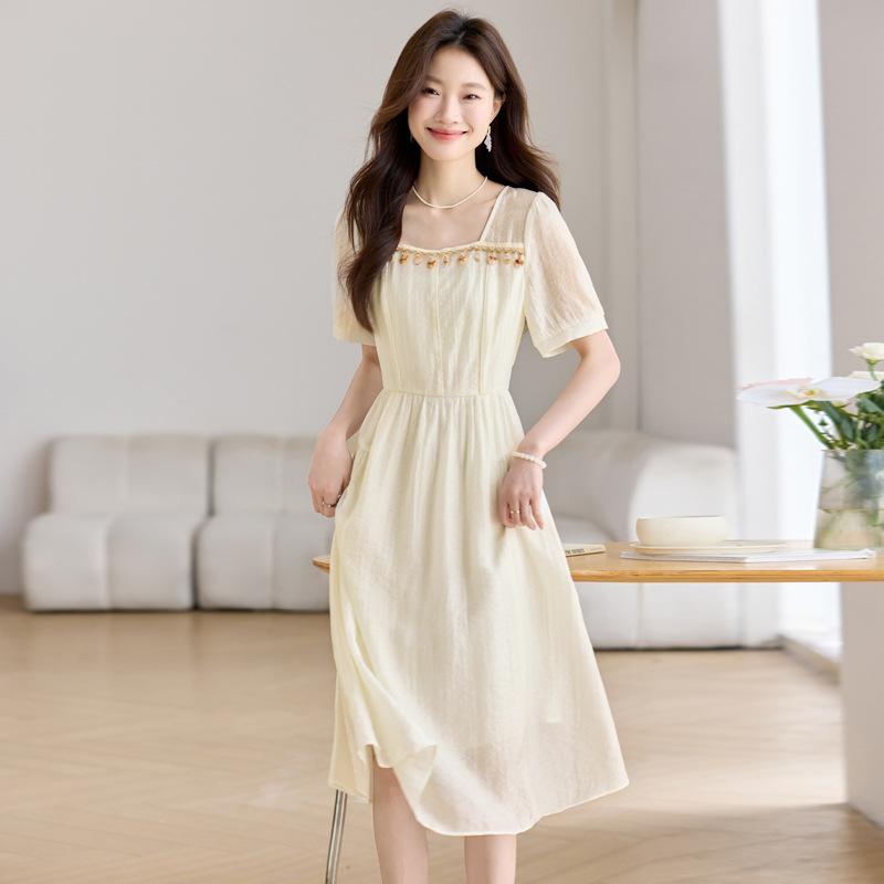 

Дизайн Принт Бабочки Без рукавов Вырез Платье Женское Летнее Новое Платье Темперамент Тренд 2XL абрикосовый