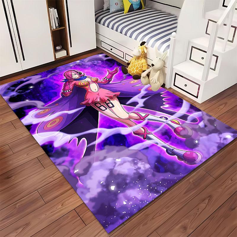 "Anime Heroine In Purple Mist" Suitable As a Non-slip Mat for the Living Room or Bedroom Sofa