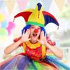 3 Points Halloween Party Hat Multicolor Costume Hat Lovely Circus Cap Cosplay Dress Up