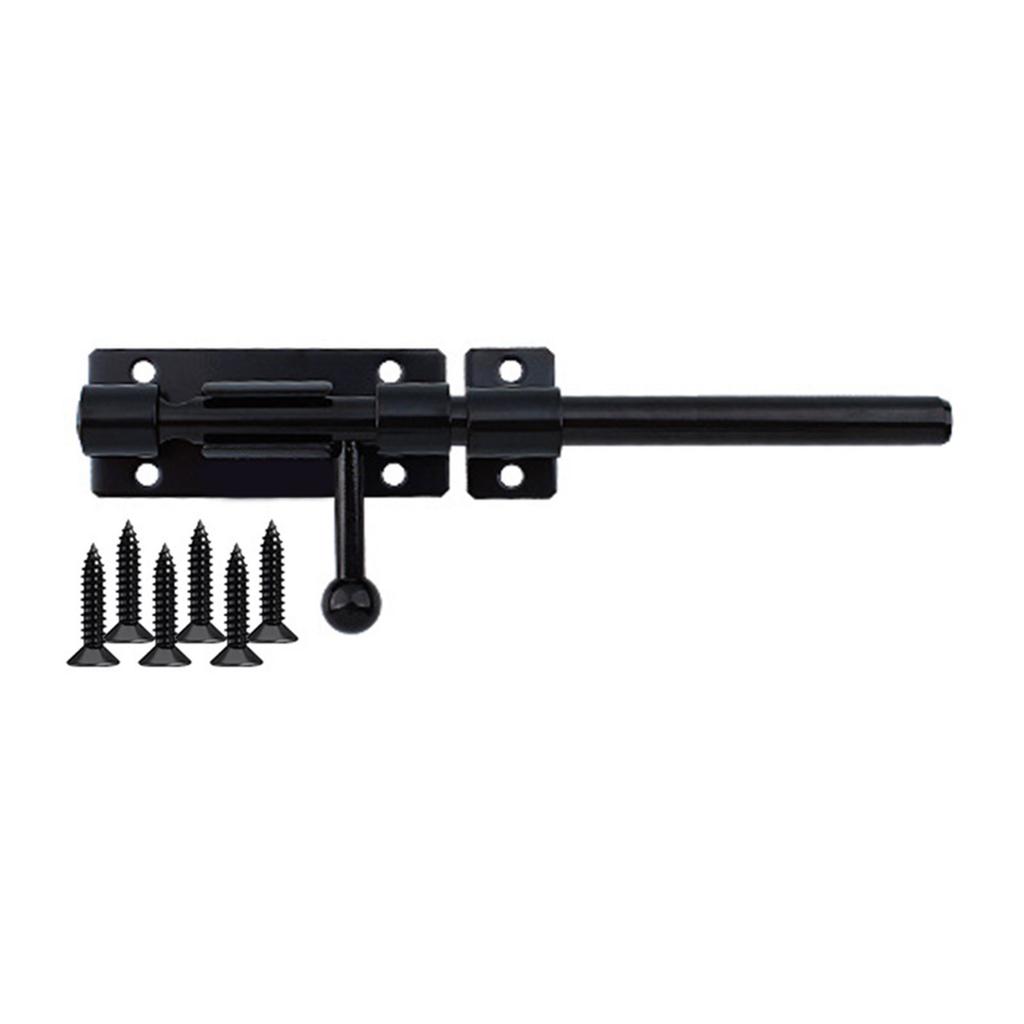 Stainless Steel Door Lock Solid Sliding Bolts Latches Hasp Bedroom Door Lock with Screws for Internal Door Enduring