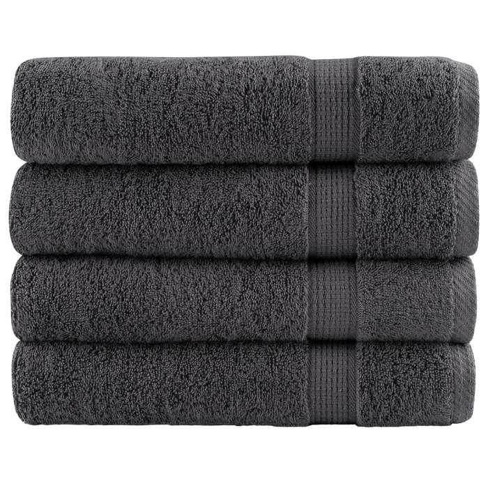 VidaXL Premium Quality Shower Towels 4 Pcs, Bath Sheets, Guest Towels, Bathroom Towels 137161