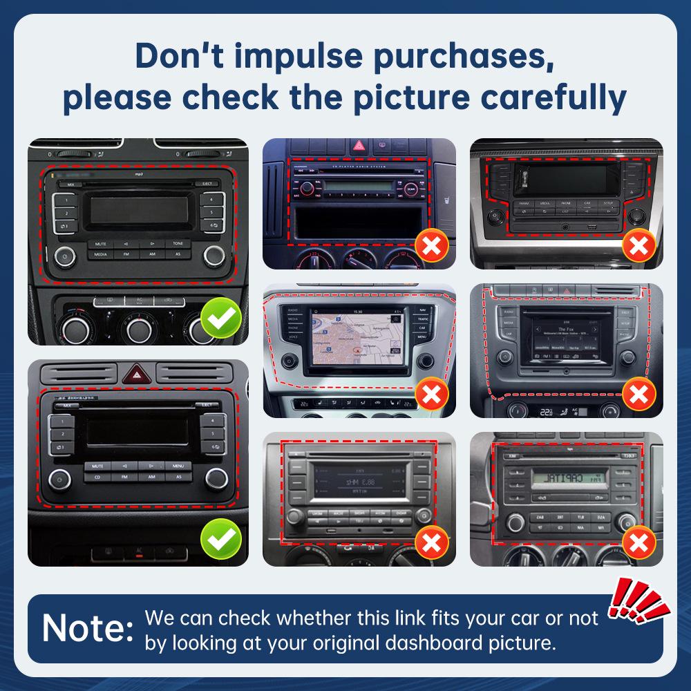 7-inch CarPlay Multimedia Display for Volkswagen, SEAT, Skoda (2003-2015 Models)