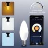 WiFi Smart Candle Light with Alexa Voice Control, RGBCW Table Lamp, E14/E12 Bulb, Tuya Smart Life Compatible