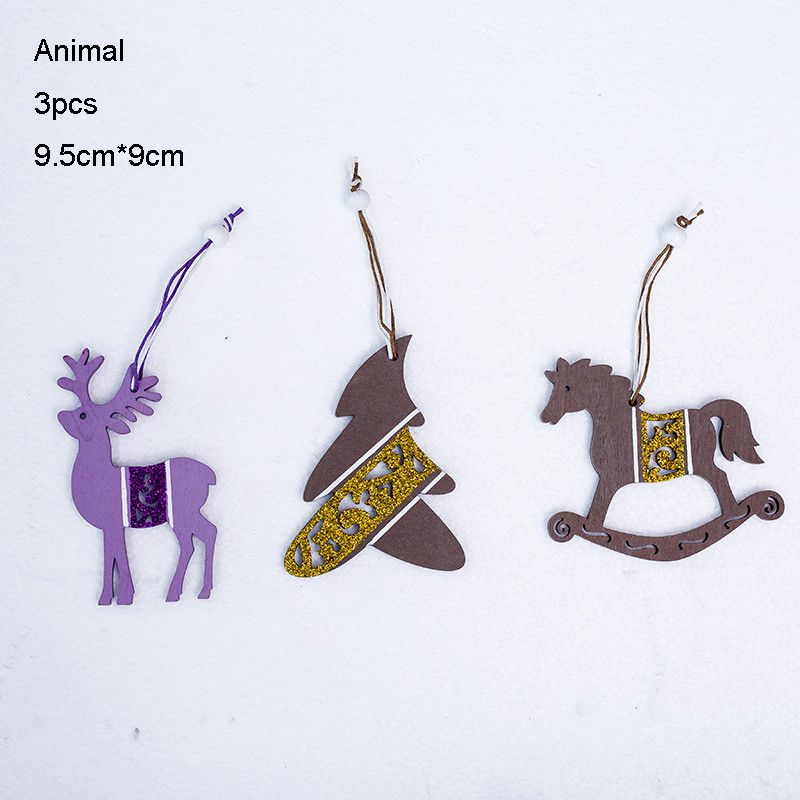 Wunderschön gefertigte Weihnachtsbaumschmuck-Kollektion mit einzigartigen Filz- und Holzdesigns für die Heimdekoration