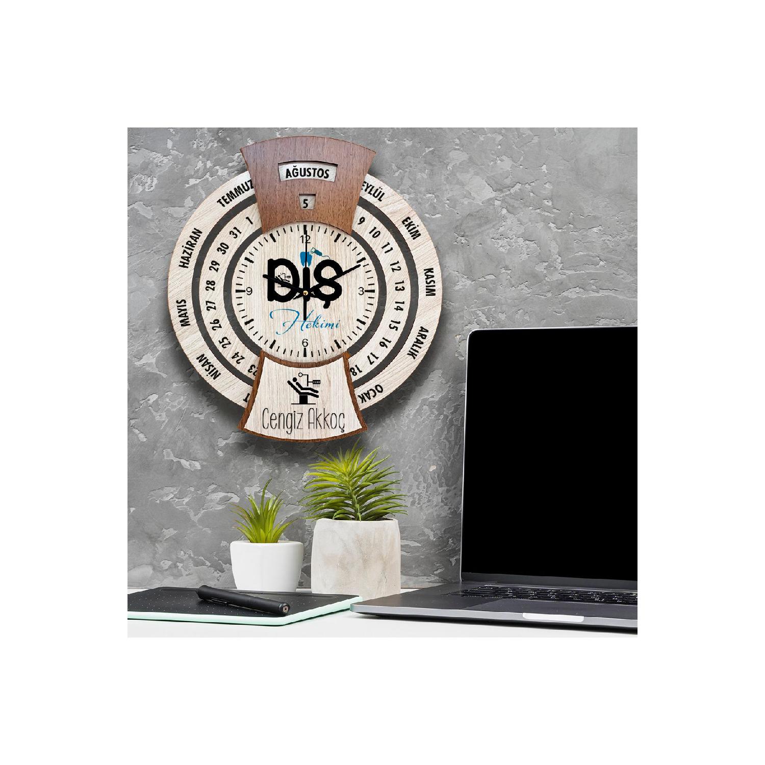 

Персонализированный подарок для стоматолога Настенные часы с вечным календарем