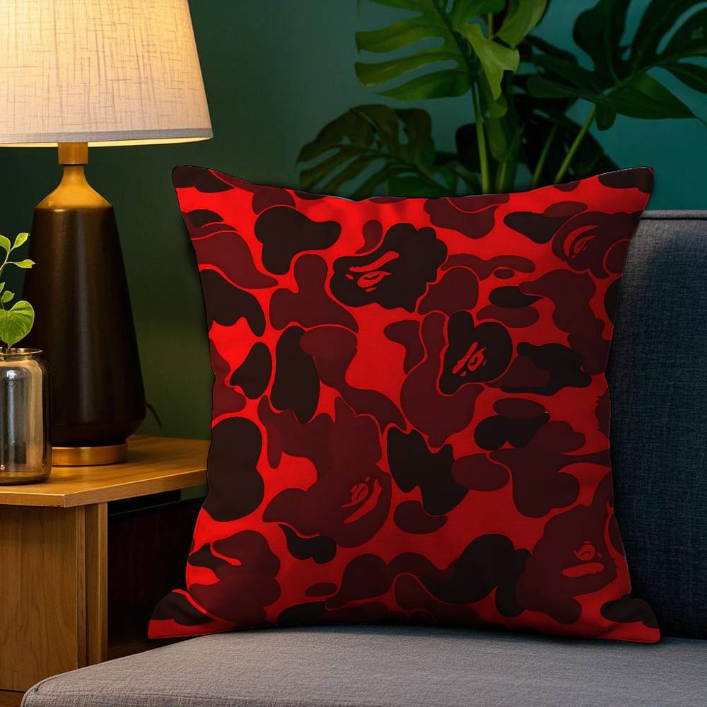 Luxury Camouflage Style Pillow Case Plush Fabric Soft Double Sided Print Sofa Cushion Cover Throw Pillow Covers