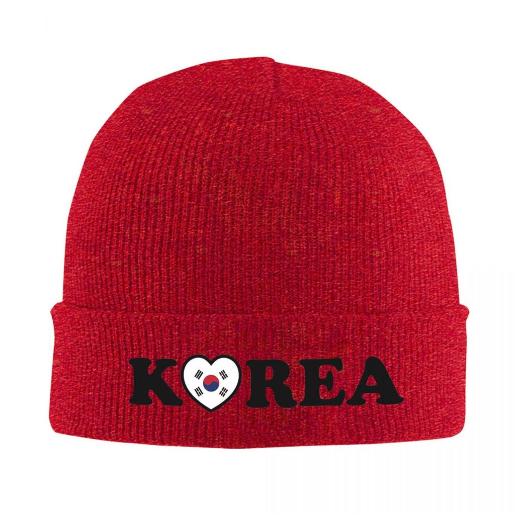 South Korea Flag Warm Knitted Cap Winter Knit Bonnet Hat Skullies Beanies Hip Hop Caps for Unisex