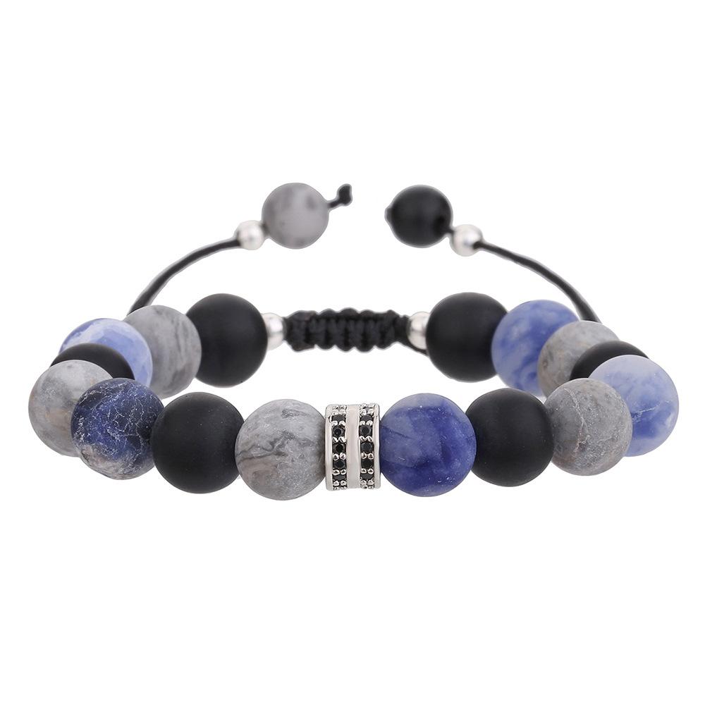 JYL TS Bracelet  Men's Volcanic Beaded Design Enhances Stability