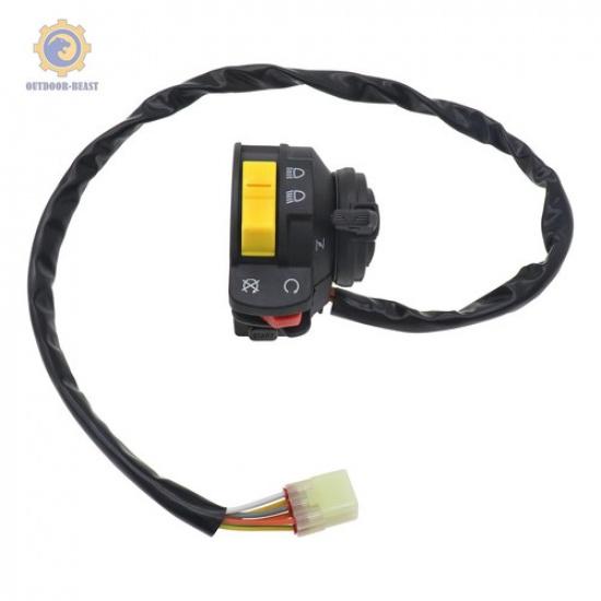 Left Handlebar Switch Start Stop Headlight for Suzuki Eiger 400 LT-A400 LT-F400