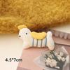 Bear Brooch Pin Accessory, Fabric Dog Brooch with Ear for Clothing and Bags