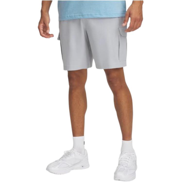 

Under Armour Solid Color Pocket Mid Waist Loose Cargo Shorts Men shorts Gray 1386560-011 XL