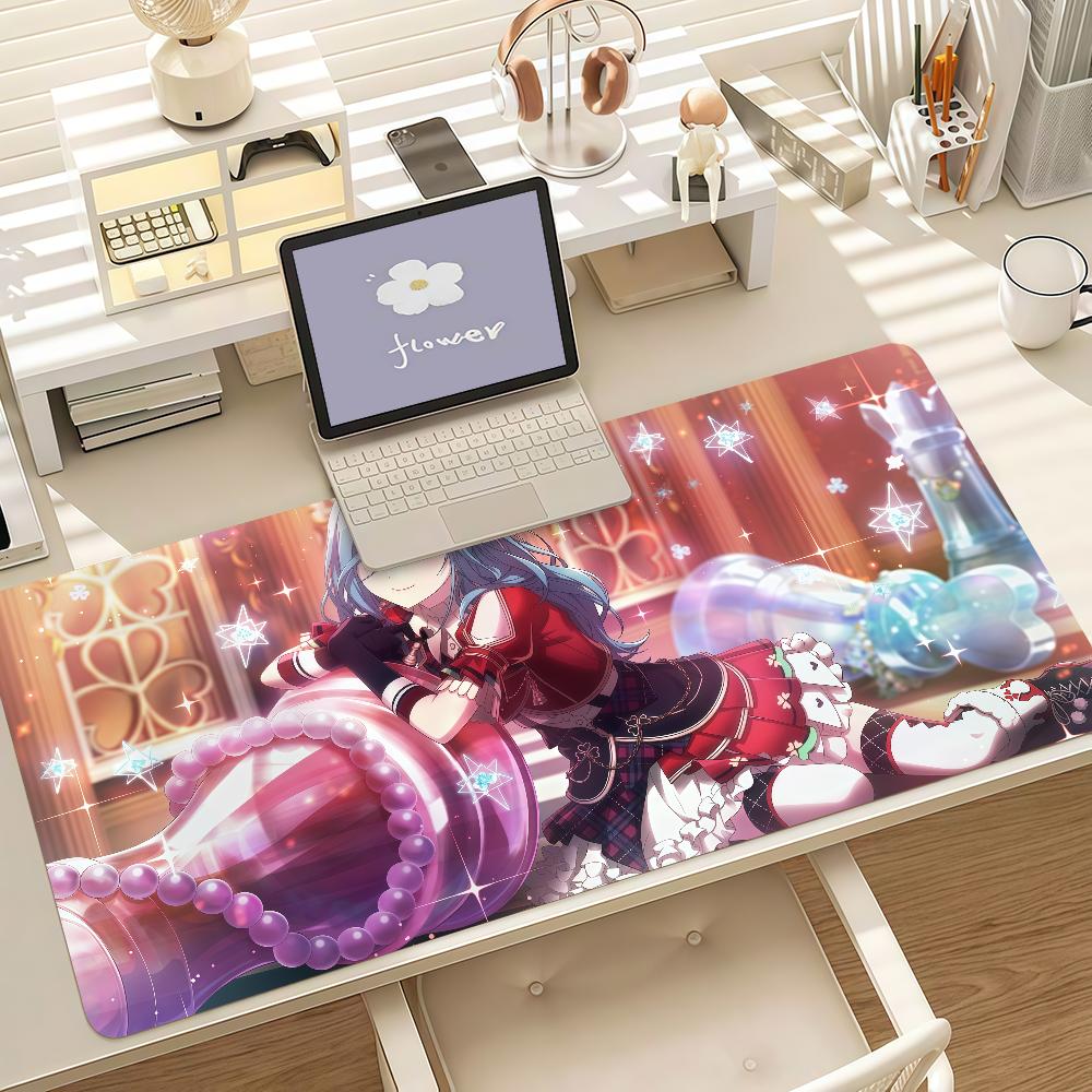 Virtual Idols H-Hinomori S-Shizuku Mouse Pad Anti Slip Rubber Edge Locked Thickened Laptop Gaming Desk Mat