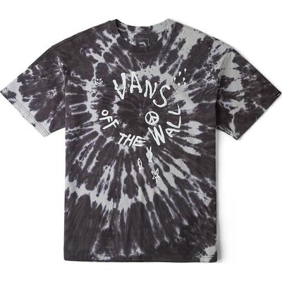 Vans T-Shirt mit Buchstabenaufdruck, Rundhalsausschnitt, kurze Ärmel, Unisex-Oberteil, Schwarz Batik VN000GYFCRT