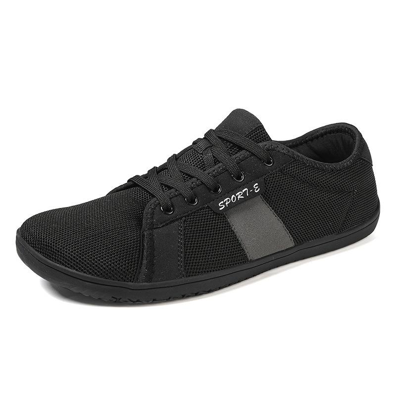 Schuhe mit breitem Vorderfuß Weichsohlige Barfußschuhe locker und bequem Sport Fitness Hebeschuhe atmungsaktiv rutschfest lässig fliegend