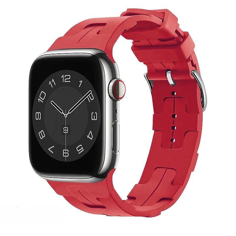 Silikonarmband für Apple Watch Band 46mm 42mm 45mm 41mm 49mm 44mm 40mm Weiches Armband iWatch Serie 10 Ultra 9 8 7 6 5 SE 4 Armband