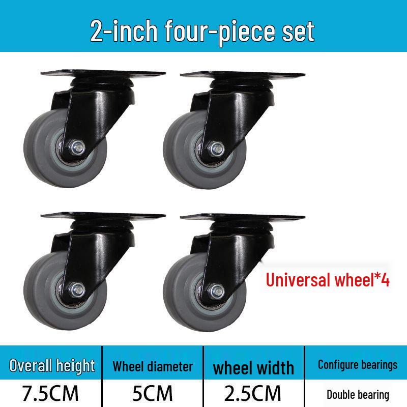 Těžká tichá otočná kolečka (2-8 palců) pro vozíky a malé ruční vozíky