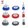 Versatile Abrasive Brush Set for Wood Sanding, Metal Polishing, Rust, Stain, and Burr Removal