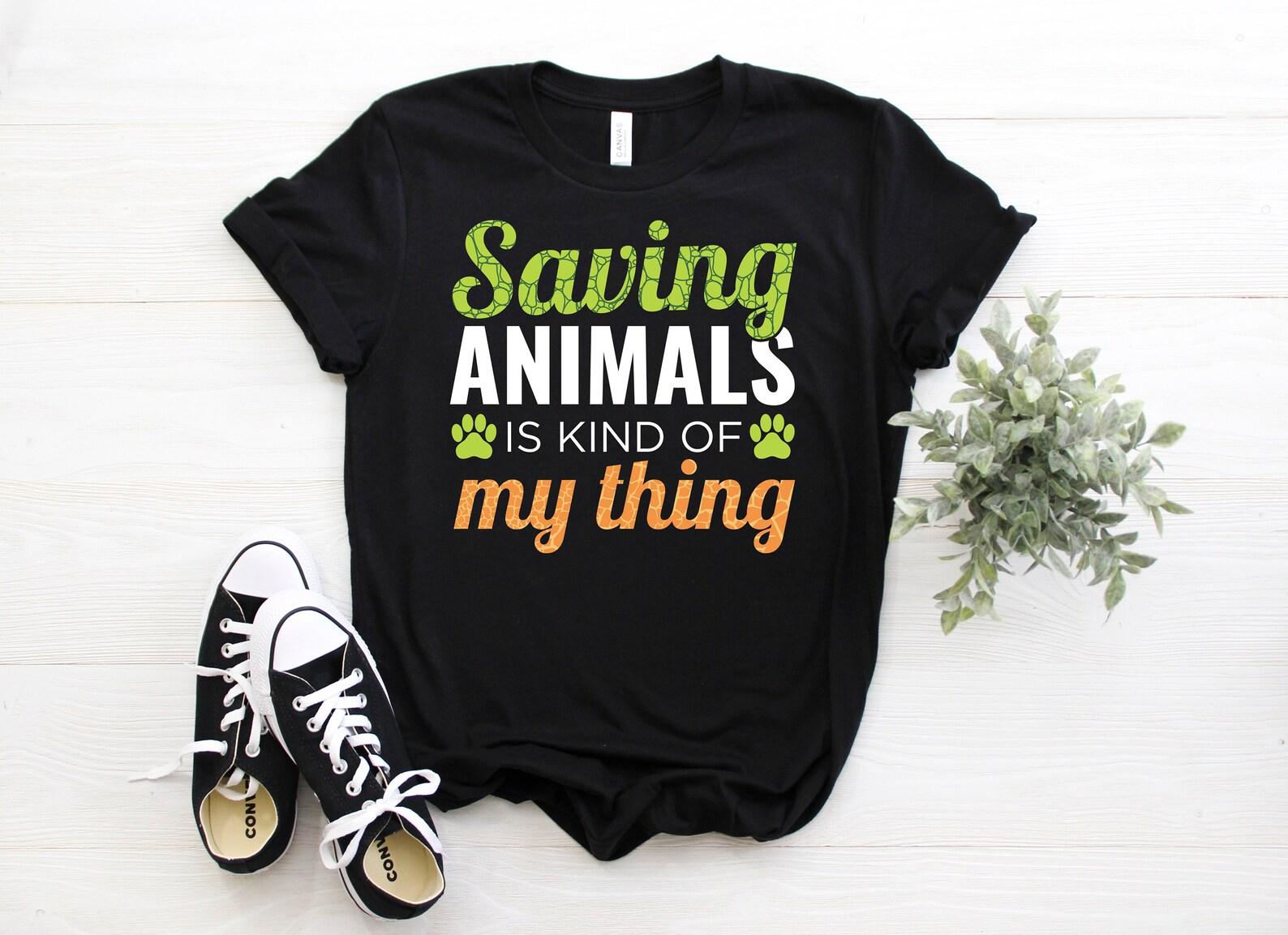 Saving Save Animals Support Safari Zoo Keeper Zookeeper Wildlife Study Zoology Lover Gift Costume T-Shirt Kids Youth Shirts Birthday Present 120