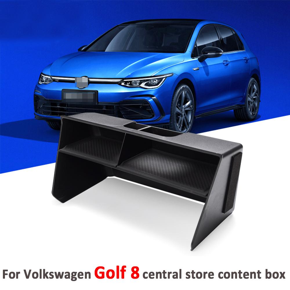 Car Central Console Organizer Storage Box for Volkswagen VW Golf MK8 Golf 8 2020 - 2023 LHD Container Case Accessories