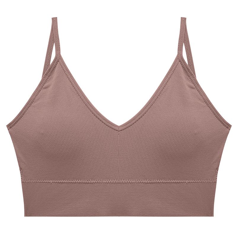Seamless Deep V Large Size Base Sling Vest Female Sexy Beauty Back Anti-light Tube Top, Chest Wrap and Seamless Versatile Underwear