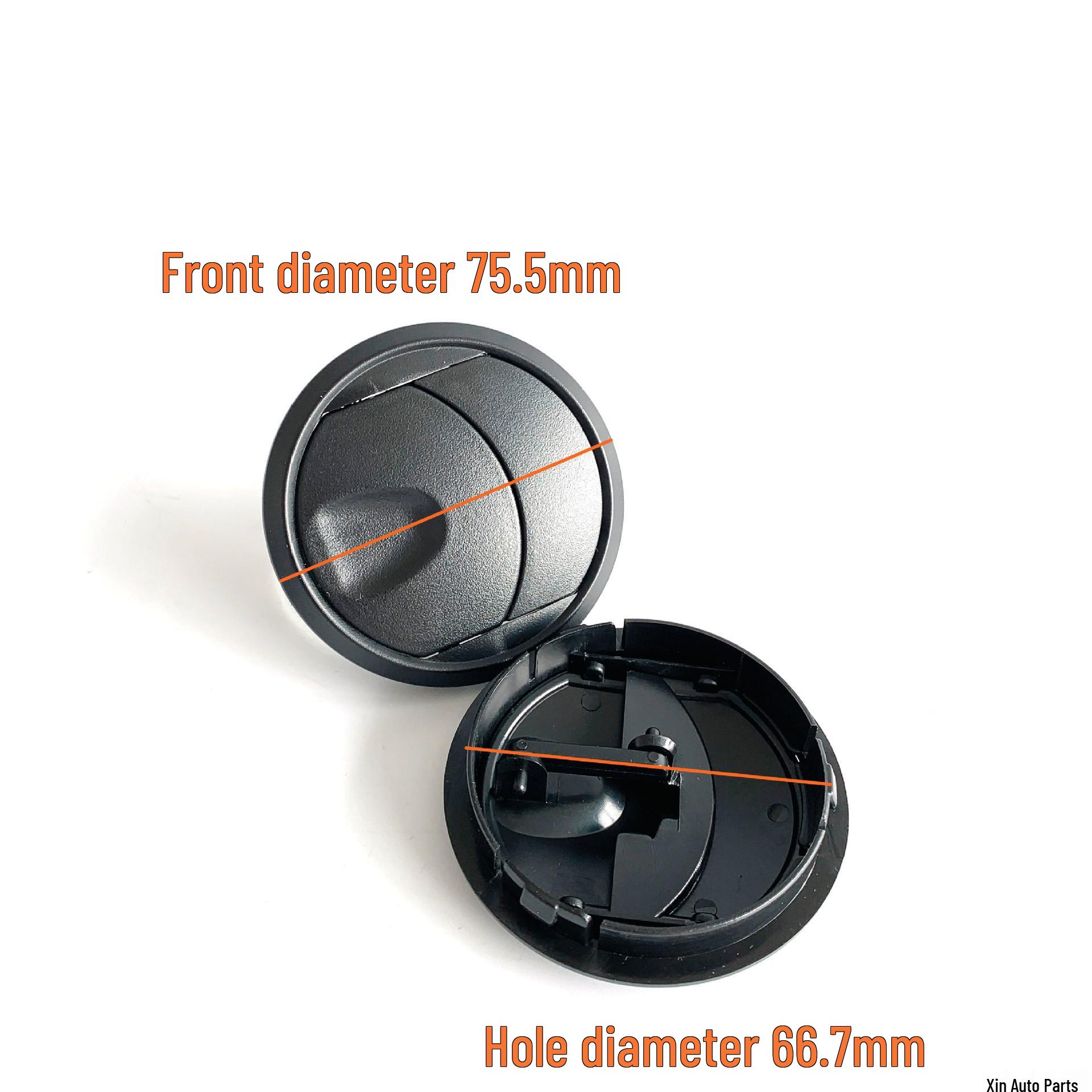 Yutong Electric Bus & RV Single-Hole AC Vent for Motorcycle Cooling Black