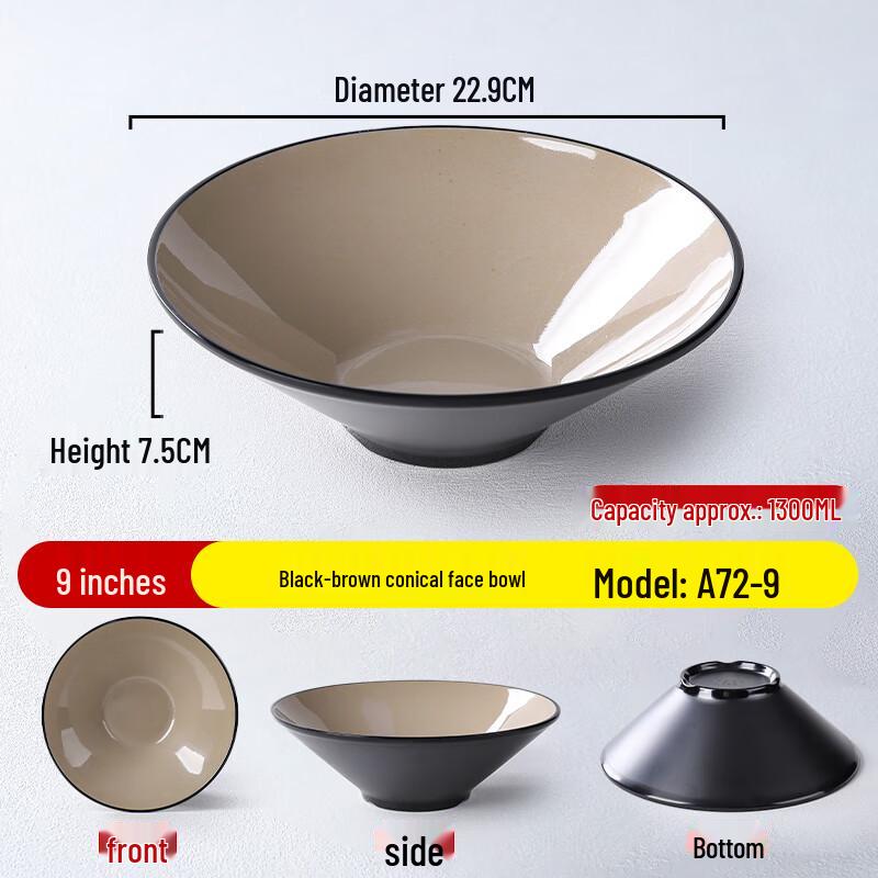 Shatterproof Melamine Ramen Noodle Bowl