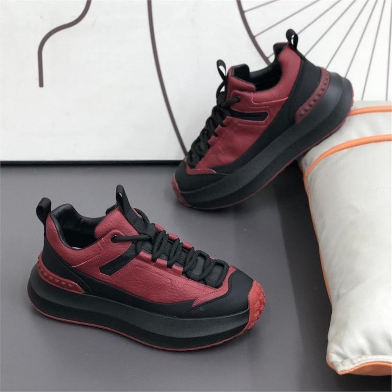 

New casual shoes platform sneakers trendy shoes comfortable breathable board shoes 38 красный
