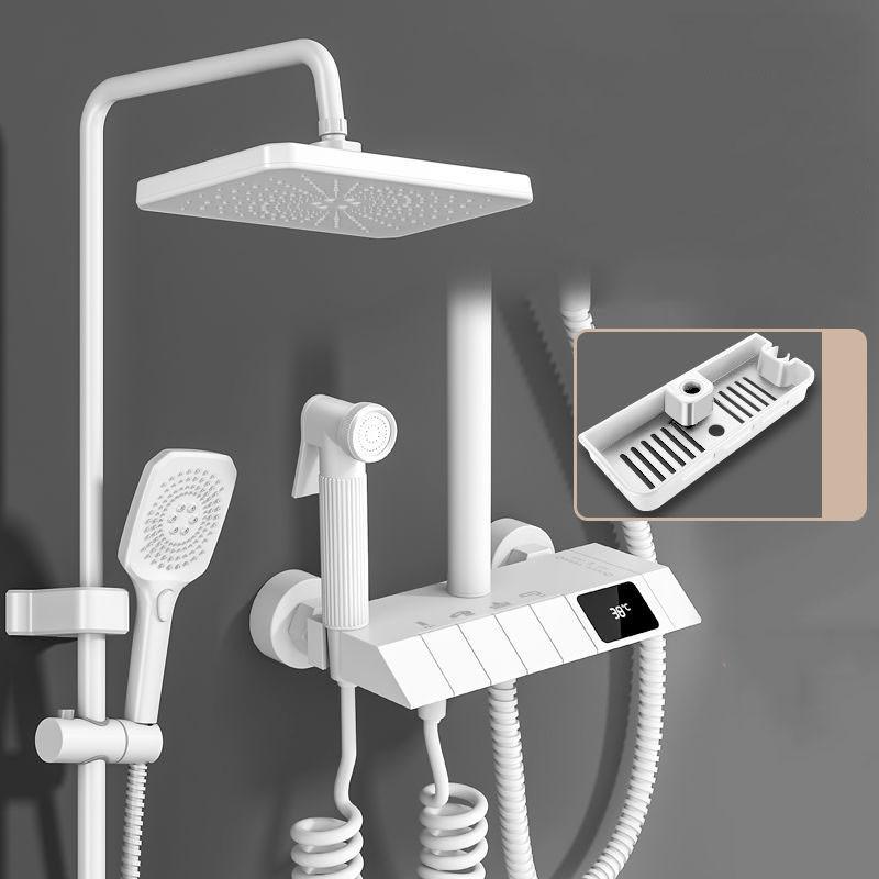 Brass 4 In 1 Shower Digital Display Constant Temperature Shower Set Supercharged Multifunctional Shower