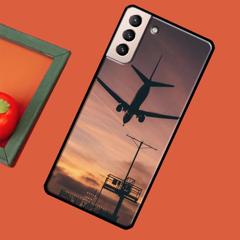 airplane Travel Flying Case For Samsung Galaxy S23 S22 Ultra S20 FE S21 Ultra Note 20 S8 S9 S10 Note 10 Plus Coque