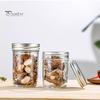 300/400/500/650 ml versiegeltes Glasglas mit luftdichtem Schraubdeckel, großes Fassungsvermögen, transparent, multifunktional, Obstmarmelade, Trockenwaren, Nüsse, Getreide, Müsli, Gewürze