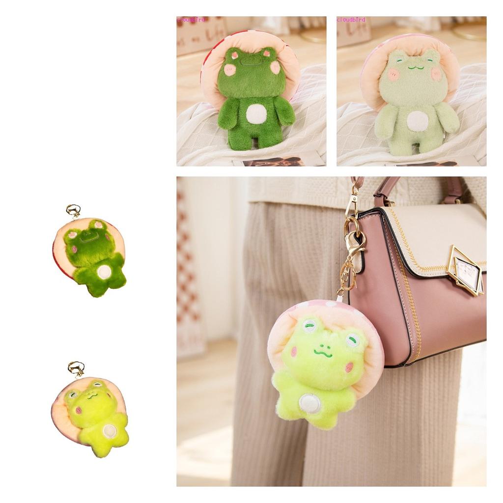 Frog Plush Mushroom Throw Pillow Dolly Cute Little Frog Bag Pendant Toy Gift