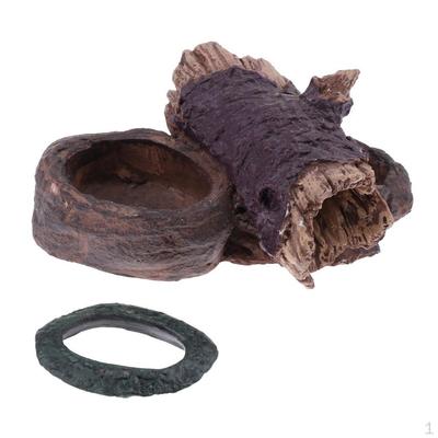 Mükemmel Şekil Sürüngen Besleme Kabı Kaplumbağa Gecko Vivaryumu