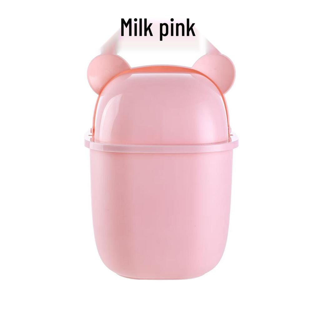 Cute Bear-Shaped Desktop Trash Bin for Office or Home Use
