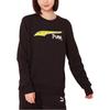 Puma Letter Logo Printed Round Neck Long Sleeve Sweatshirt Unisex Sweatshirt Black 535045-01