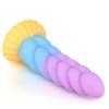 Weibliche Twist Anal Plugs geformt Silikon Penis weiche Farbmischung Simulation Masturbation Gerät Sexspielzeug