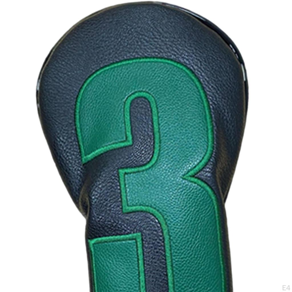 Golf Club Head Cover for Woods PU Leather Protection Wood Headcover Outdoor