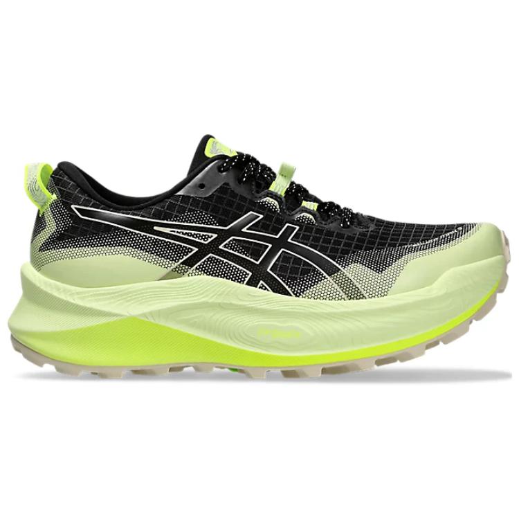 New Asics Gel Trabuco Max 3 Anti Slip Wear Resistant Low Top Running Shoes Unisex Black Green 1012B606-002