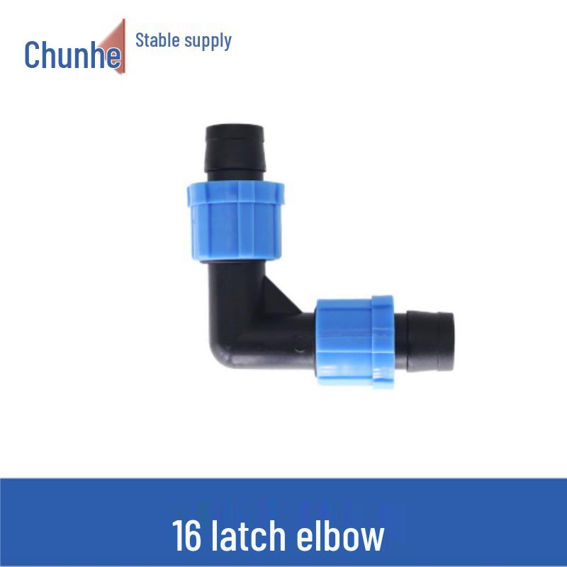 16mm Drip Tape Accessories Set: Tee Connector, Lock, Bypass, Male Thread for Garden, Greenhouse, Agriculture.