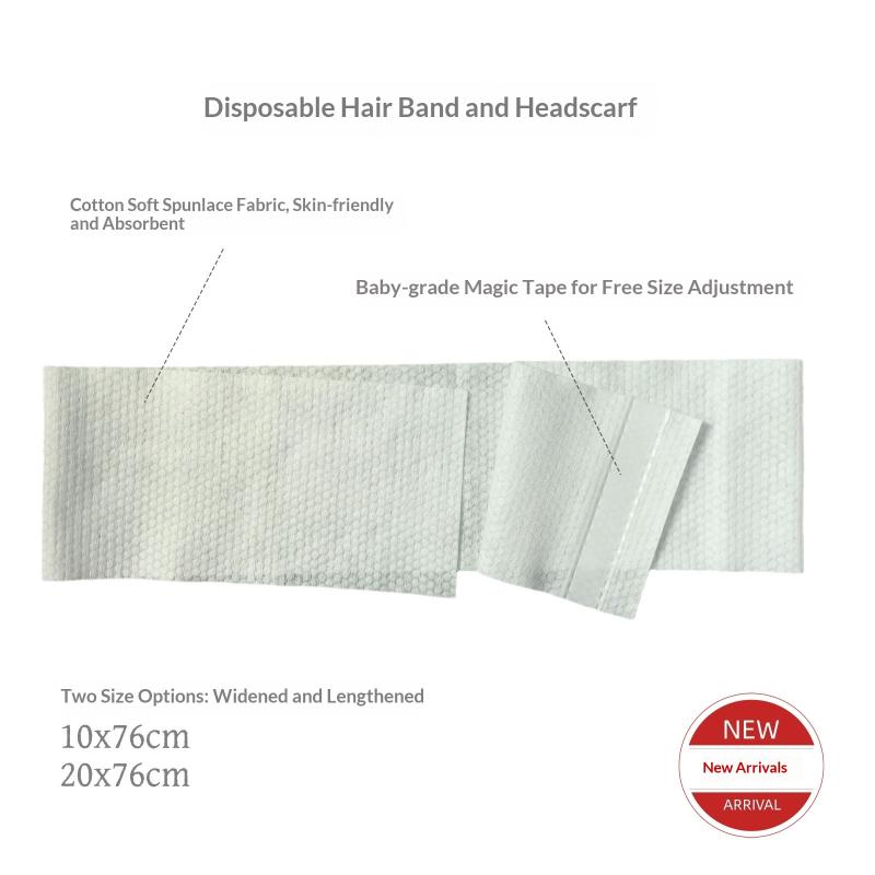 20Pcs Disposable Facial Headbands For Women – Soft Non-Woven Spa Headbands For Facials, Makeup, Skincare, Salon Use